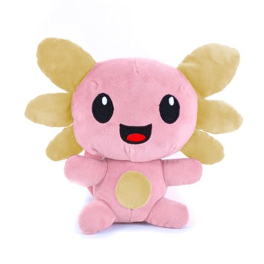 Ajolote de Peluche Lavanda Amarillo Rosa