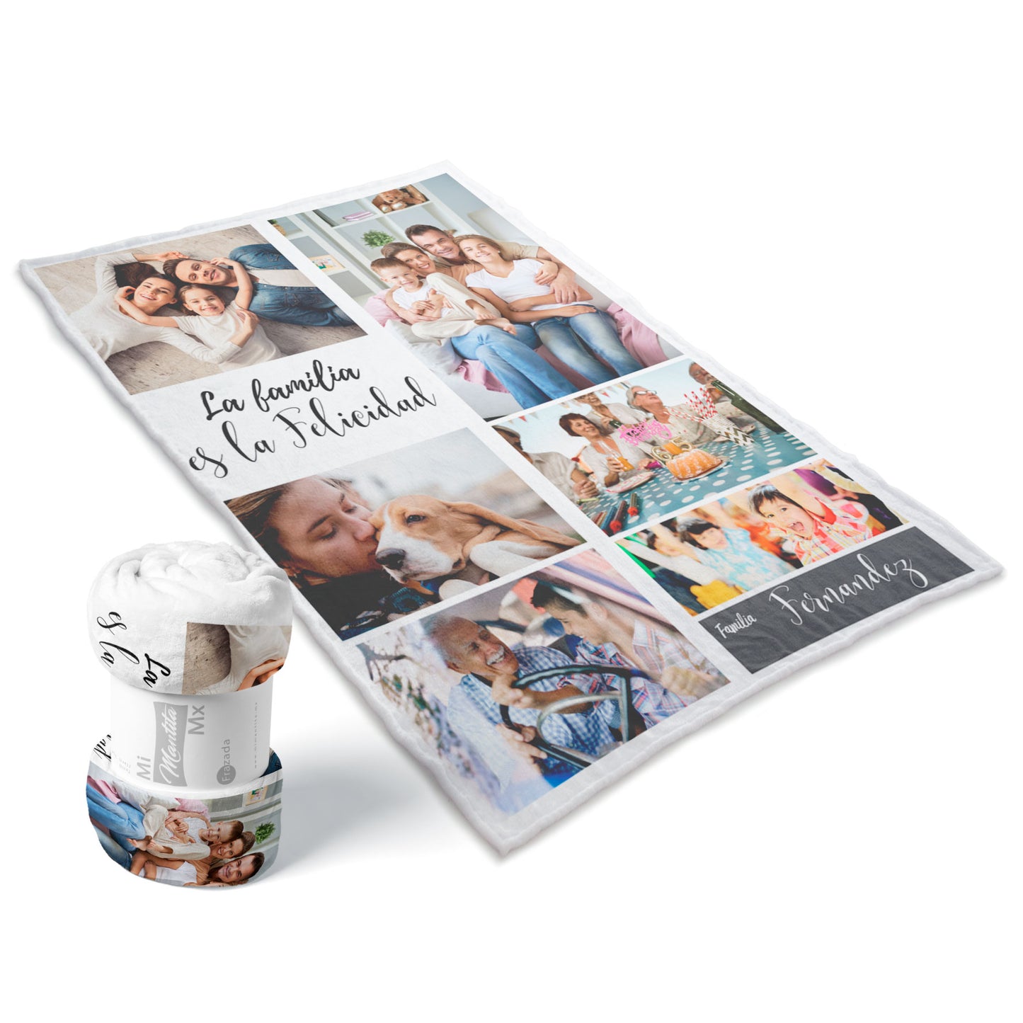 Frazada Personalizada Fotos Individual