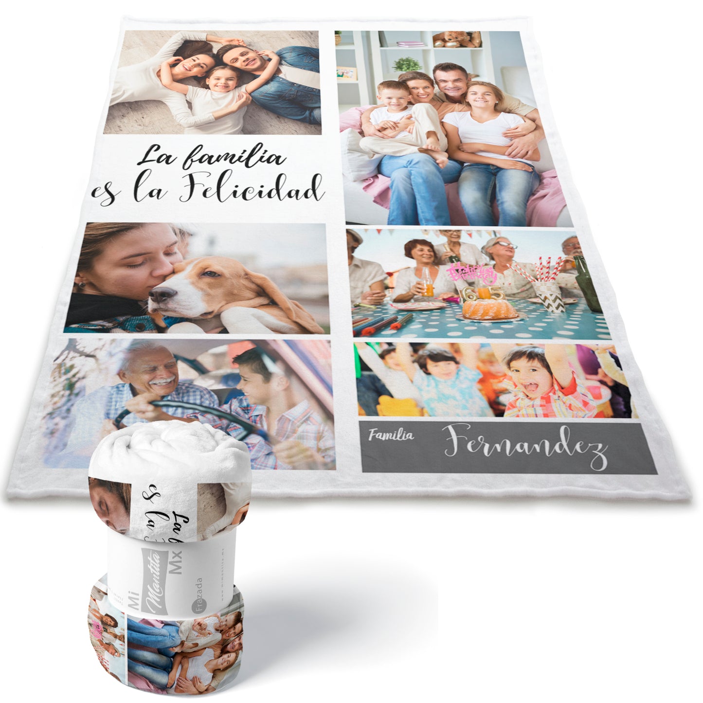 Frazada Personalizada Fotos Individual